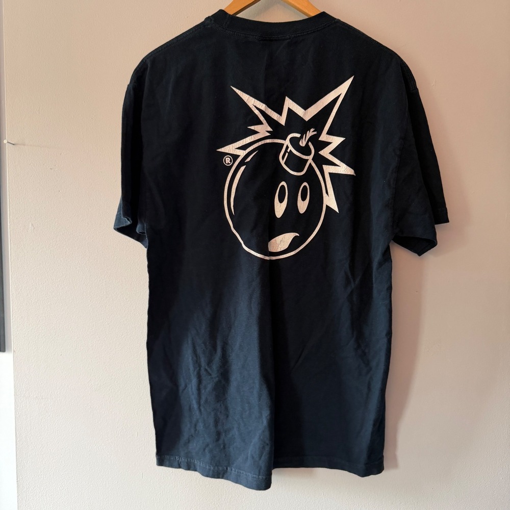 The Hundreds Adam Bomb Graphic T-Shirt Mens Large Black Short Sleeve Streetwear